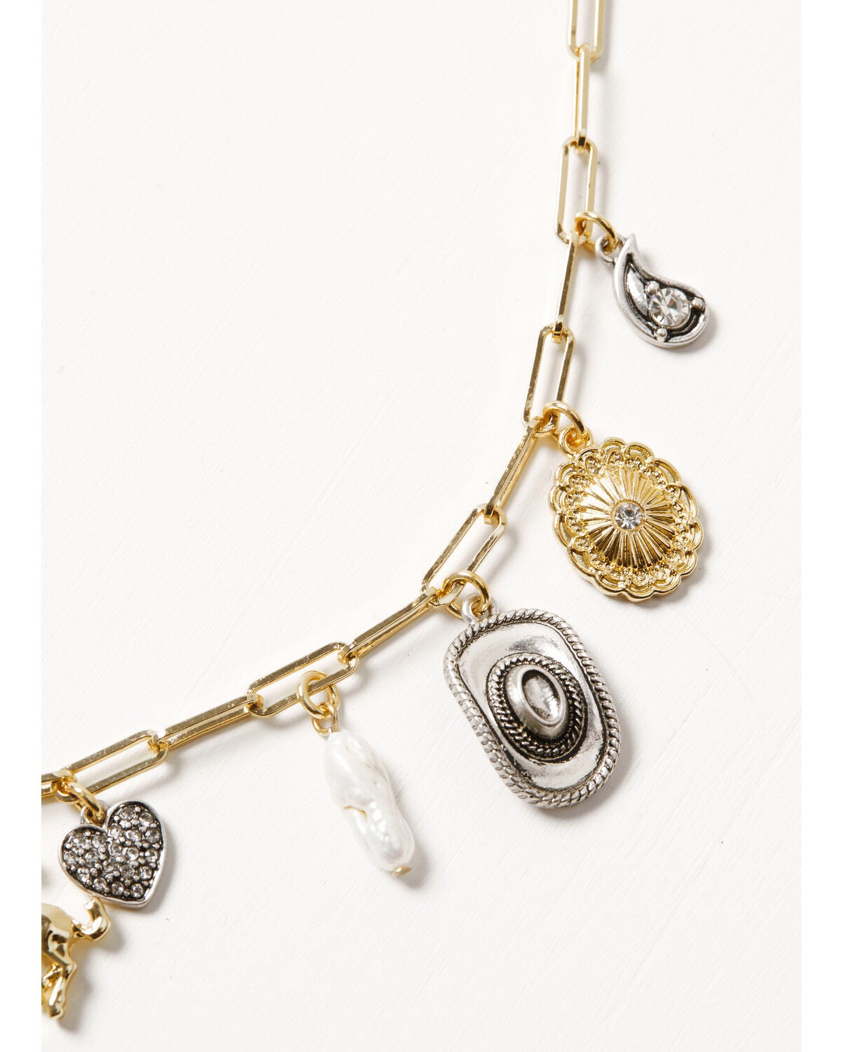 Image #4 - Shyanne Women's Western Muse Cowgirl Charm Necklace, Gold, hi-res