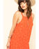 Image #4 - Others Follow Women's Floral Karla Midi Dress, Red, hi-res