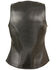 Milwaukee Leather Women's Open Neck Zipper Front Leather Vest - 4X, Black, hi-res
