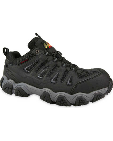 Thorogood Men's Waterproof Athletic Work Shoes - Composite Toe, Black, hi-res