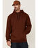 Hawx Men's Primo Logo Graphic Fleece Hooded Work Sweatshirt, Wine, hi-res