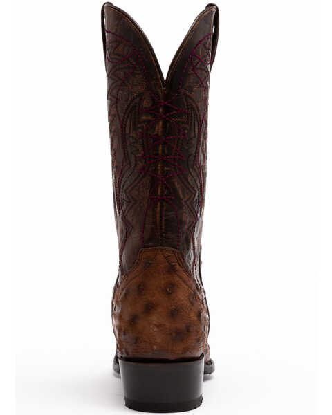 Image #5 - Dan Post Men's Nicotine Quilled Ostrich Western Boots - Round Toe, , hi-res