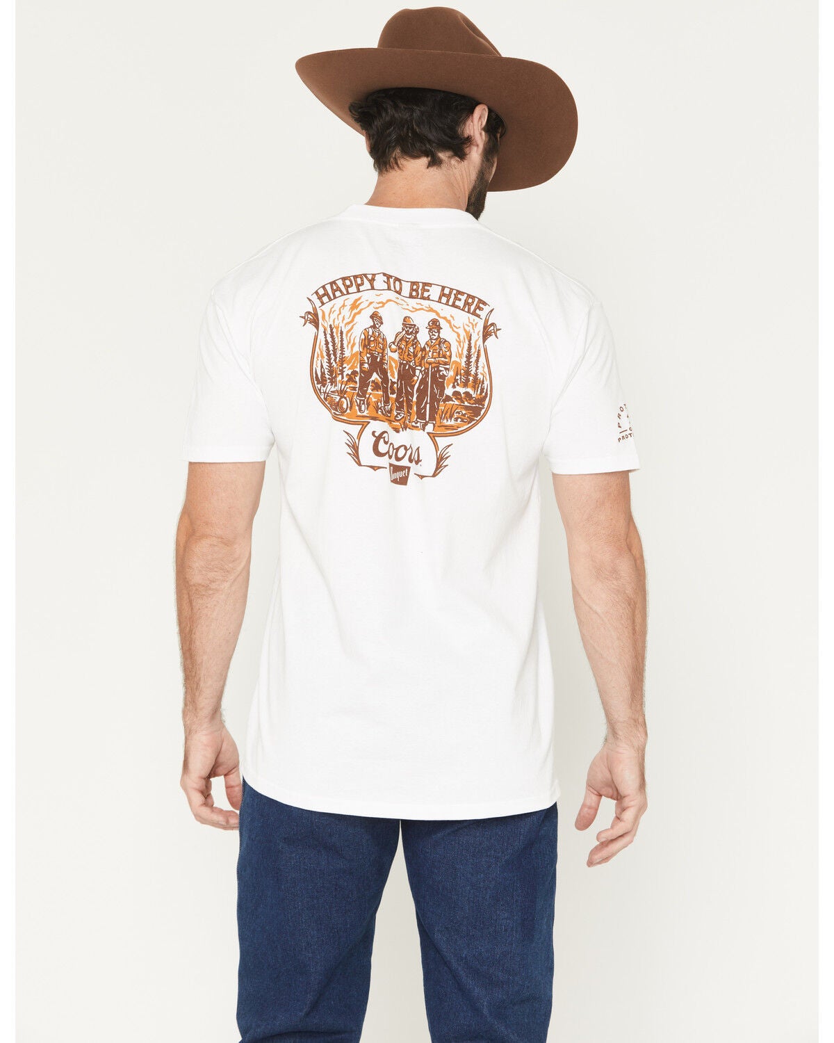 Seager X Coors Banquet Men's Hotshots Short Sleeve Graphic T-Shirt, White, hi-res