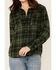 Image #2 - United By Blue Women's Plaid Responsible Button Down Western Flannel Shirt, Olive, hi-res