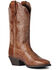 Image #1 - Ariat Women's Heritage R Toe Stretch Fit Full-Grain Western Performance Boots - Round Toe, Brown, hi-res