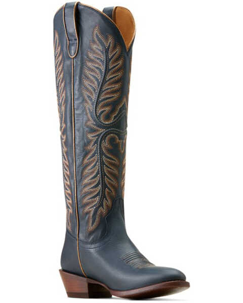 Ariat Women's Belle Stretchfit Tall Western Boots - Medium Toe , Blue, hi-res