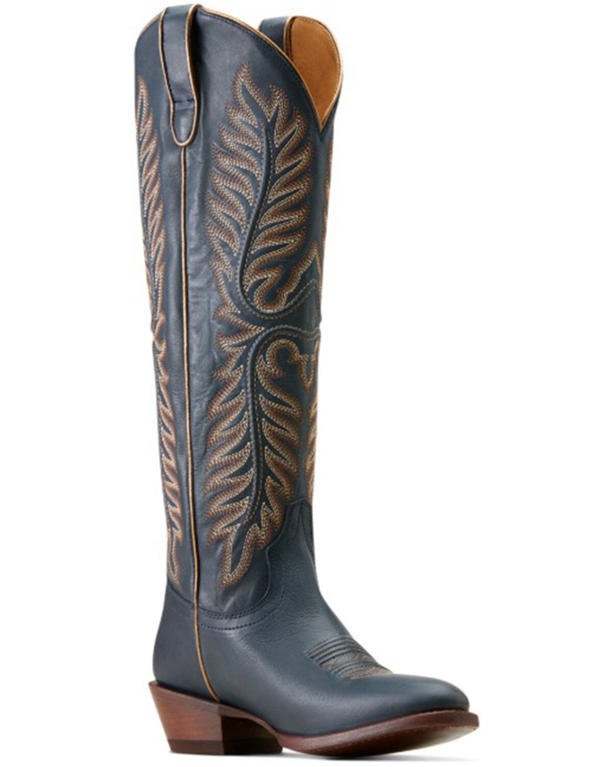 Image #1 - Ariat Women's Belle Stretchfit Tall Western Boots - Round Toe, Blue, hi-res