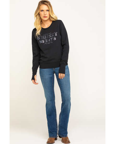 Image #6 - Shyanne Women's Whiskey Nights Sequin Pullover, , hi-res