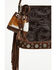 Image #1 - Shyanne Aurora Mini Hair-On Bucket Coin Purse Bag Charm, Brown, hi-res