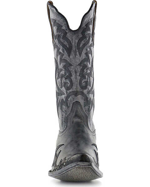 Image #4 - Moonshine Spirit Men's Distressed Grey Cowboy Boots - Snip Toe, , hi-res