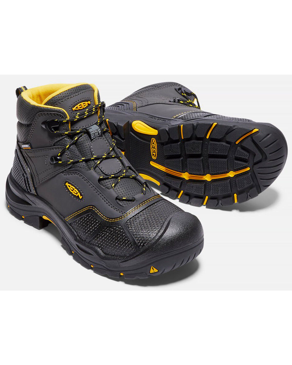 keen black work shoes