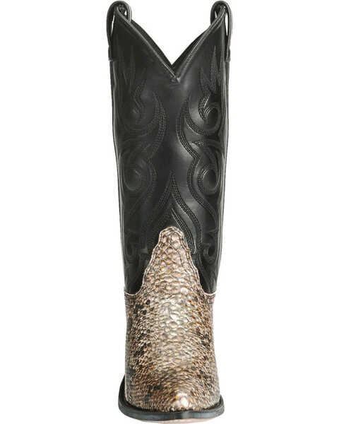Image #10 - Old West Men's Snake Print Western Boots - Medium Toe, , hi-res