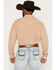 Image #4 - Cody James Men's Solid Long Sleeve Snap Denim Western Shirt - Tall, Tan, hi-res