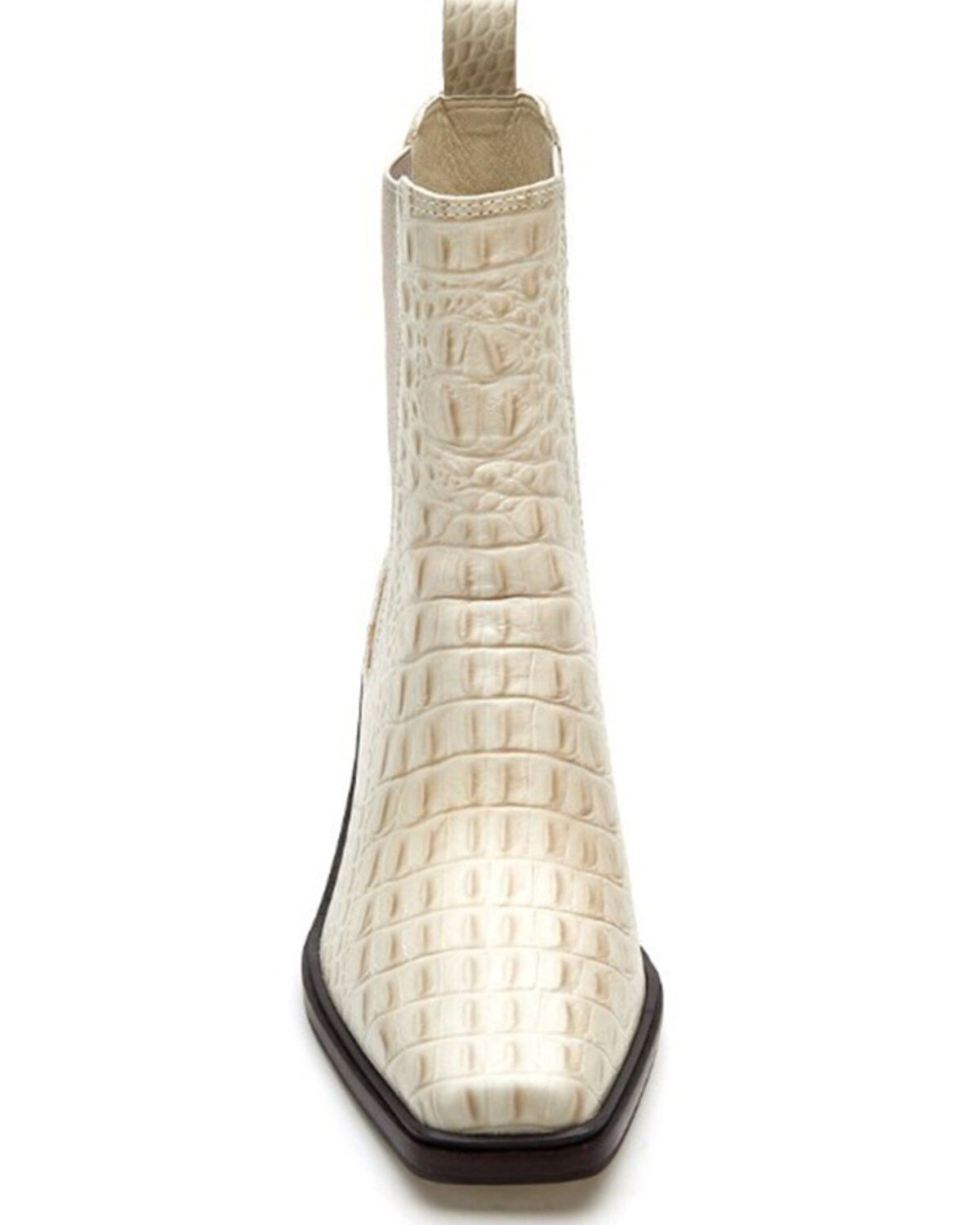 Image #4 - Matisse Women's Ellis Western Booties - Square Toe, Off White, hi-res