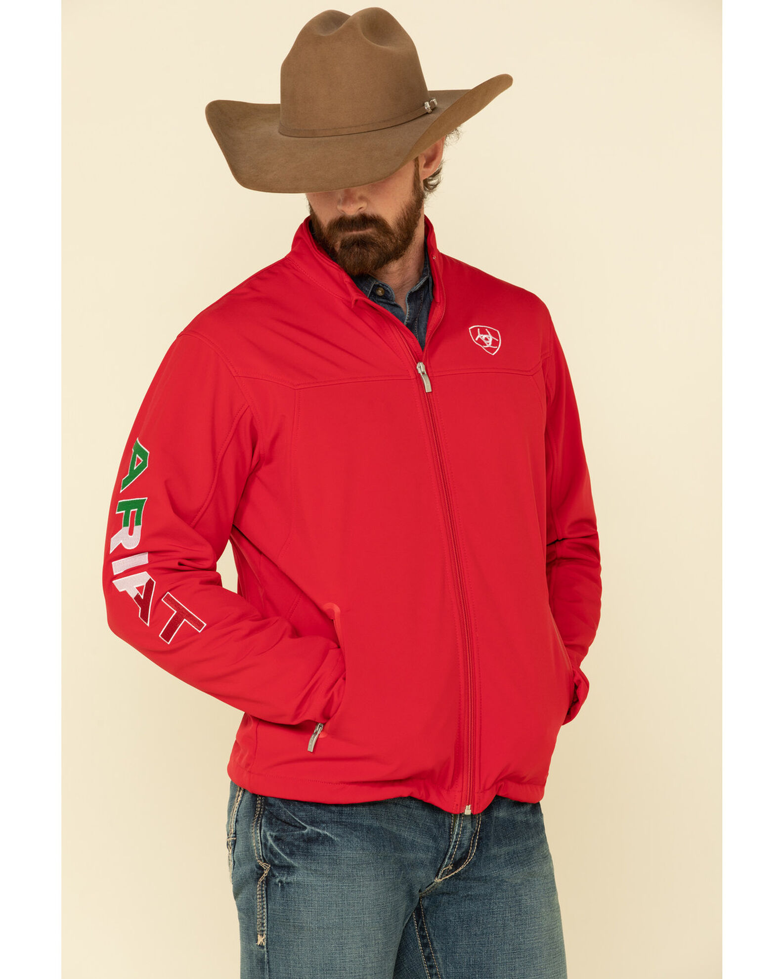 Ariat Men's Red Mexico New Team Softshell Jacket
