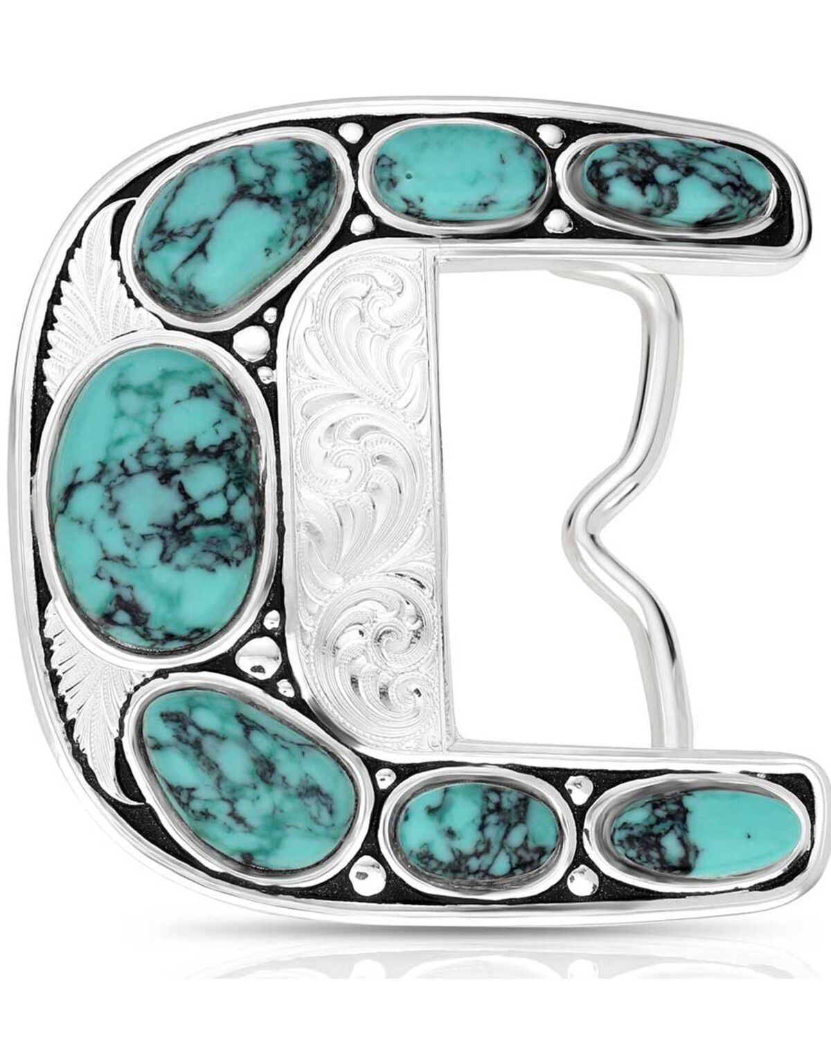 Image #1 - Montana Silversmiths Women's Clear Blue Sky Belt Buckle, Silver, hi-res
