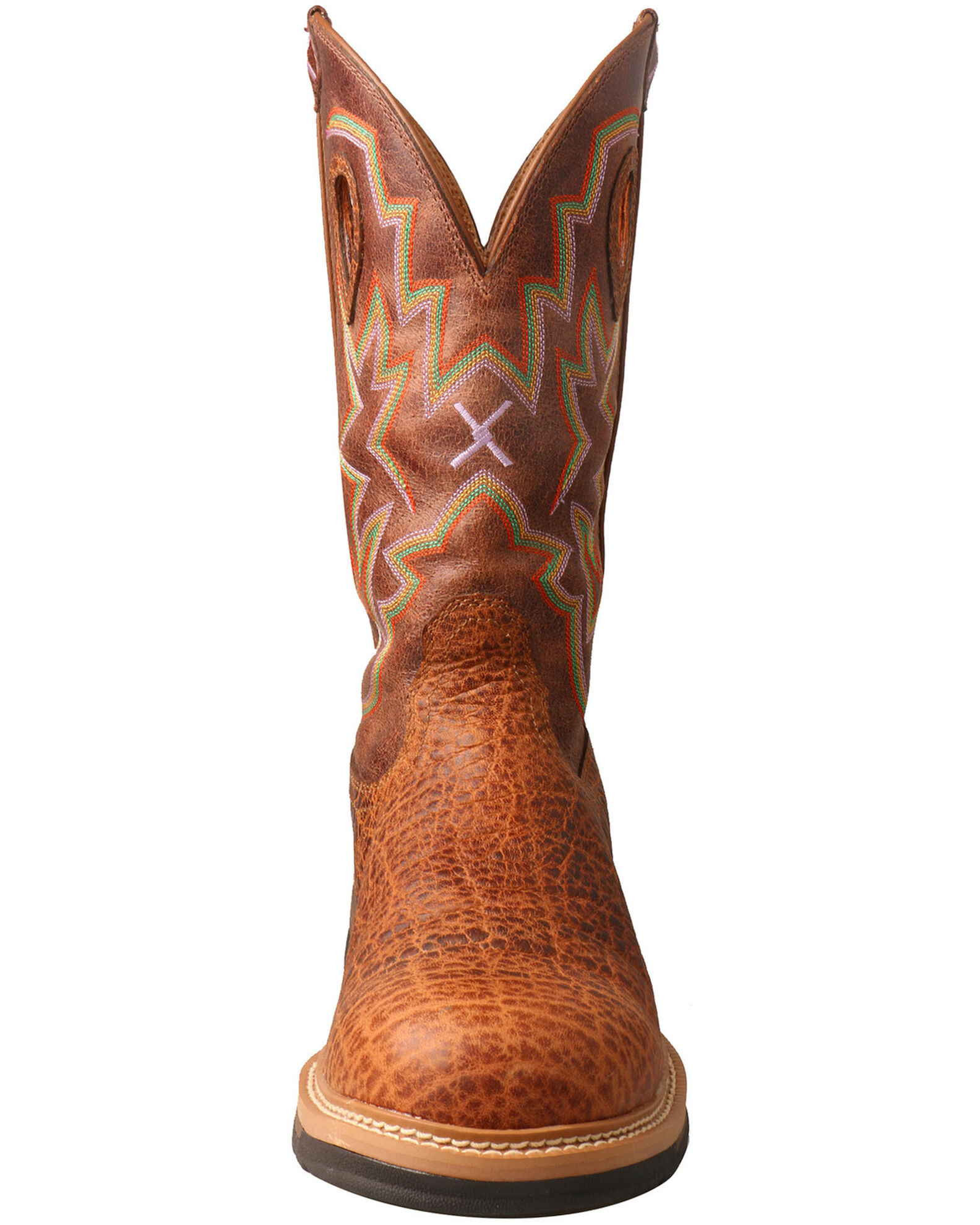 Twisted X Men s Lite Cowboy Elephant Print Western Work Boots Round Toe Boot Barn