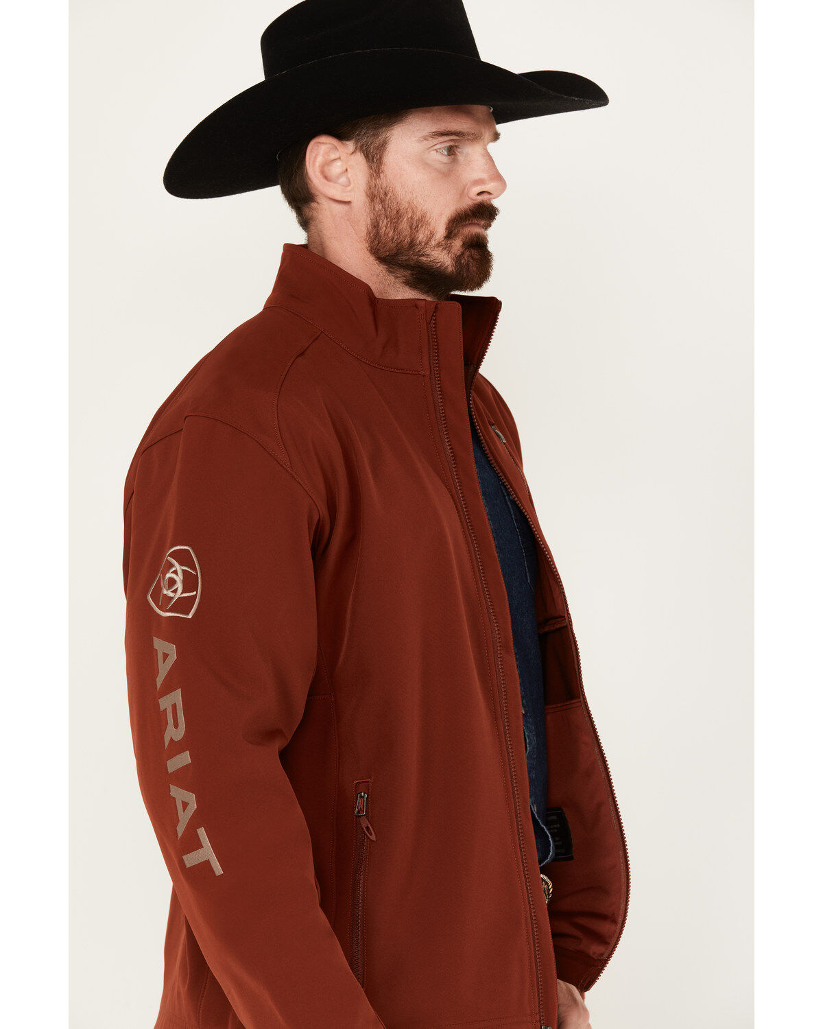 Image #2 - Ariat Men's Logo 2.0 Softshell Jacket - Big, Red, hi-res