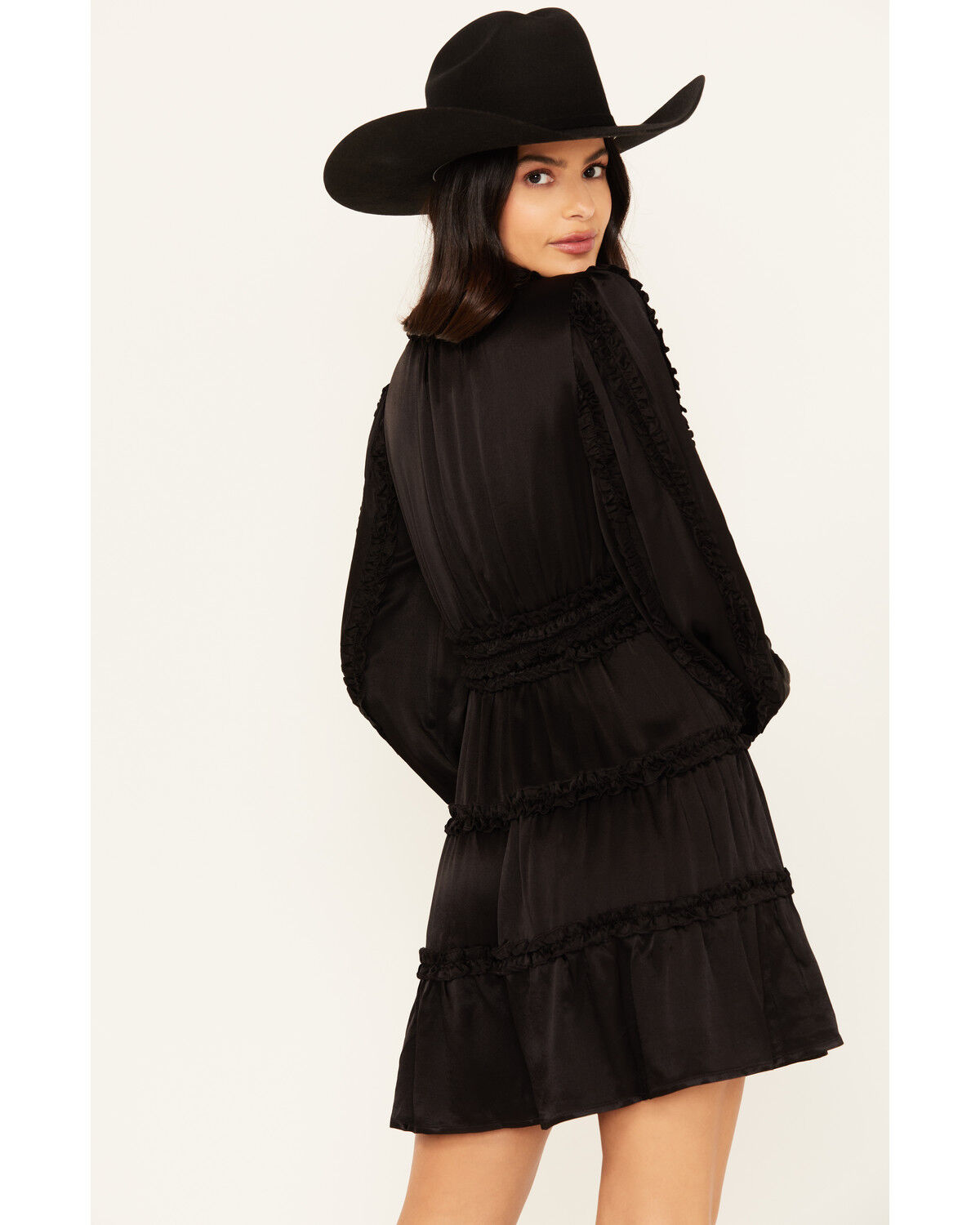 Product Name:  Shyanne Women's Long Sleeve Ruffle Mini Dress