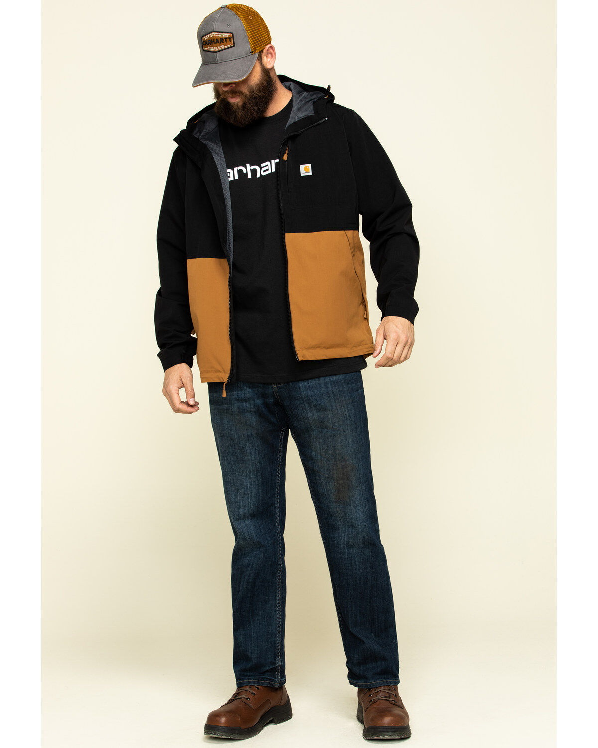 Image #6 - Carhartt Men's Storm Defender Midweight Hooded Work Jacket , , hi-res