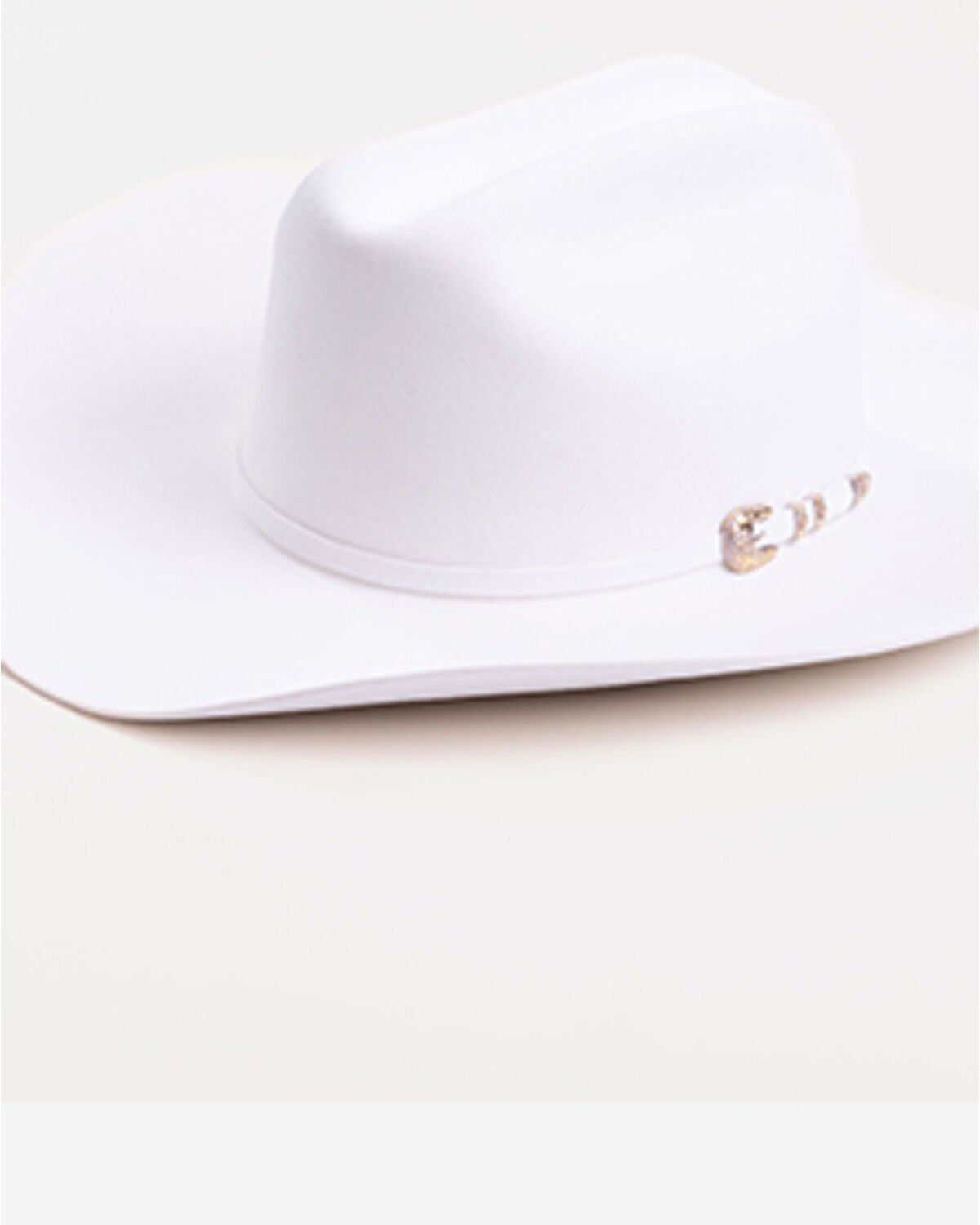 Larry Mahan Superior 500X Felt Cowboy Hat, White, hi-res