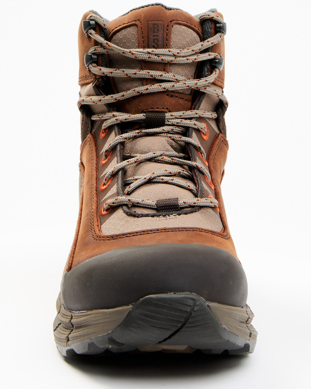 Image #4 - Brothers and Sons Men's 5" Lace-Up Waterproof Hiker Boots - Round Toe, Brown, hi-res