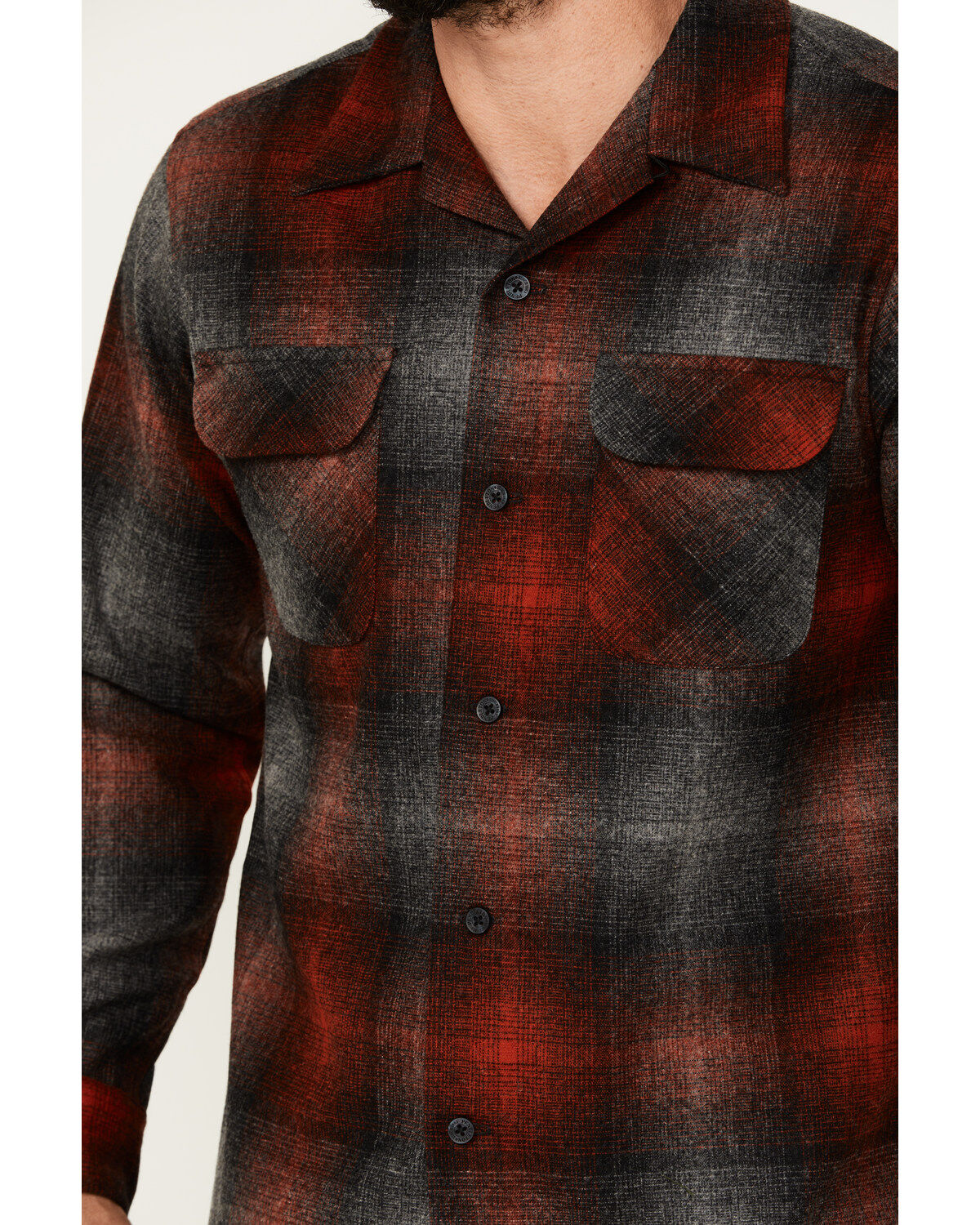 Image #3 - Pendleton Men's Plaid Print Board Shirt, Black, hi-res