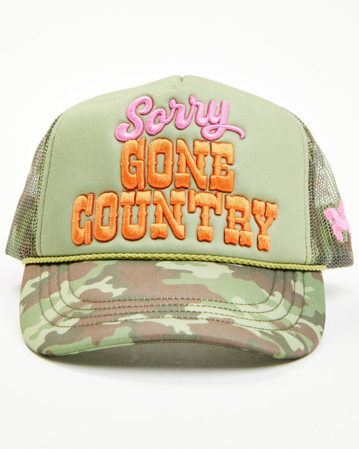 Idyllwind Women's Sorry Gone Country Camo Print Ball Cap, Camouflage, hi-res