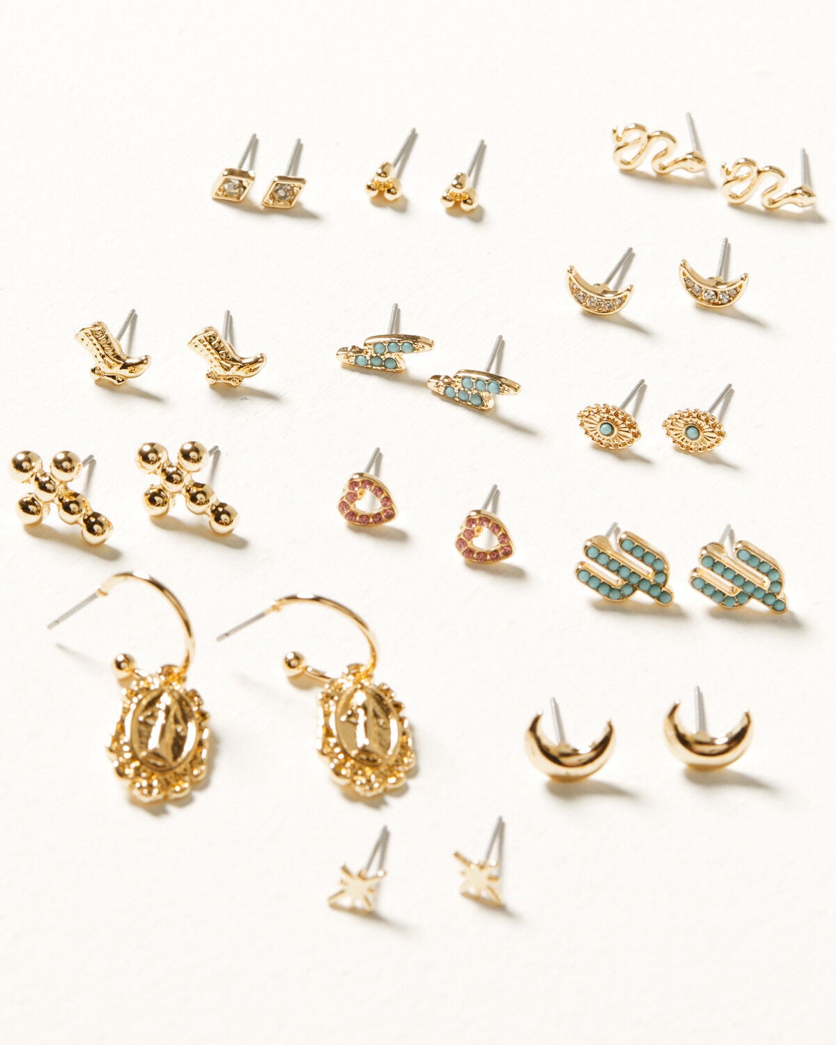 Shyanne Women's Saint Mary Earring Set - 25 Piece, Gold, hi-res