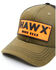 Image #3 - Hawx Men's Olive Logo Patch Mesh-Back Ball Cap , Olive, hi-res