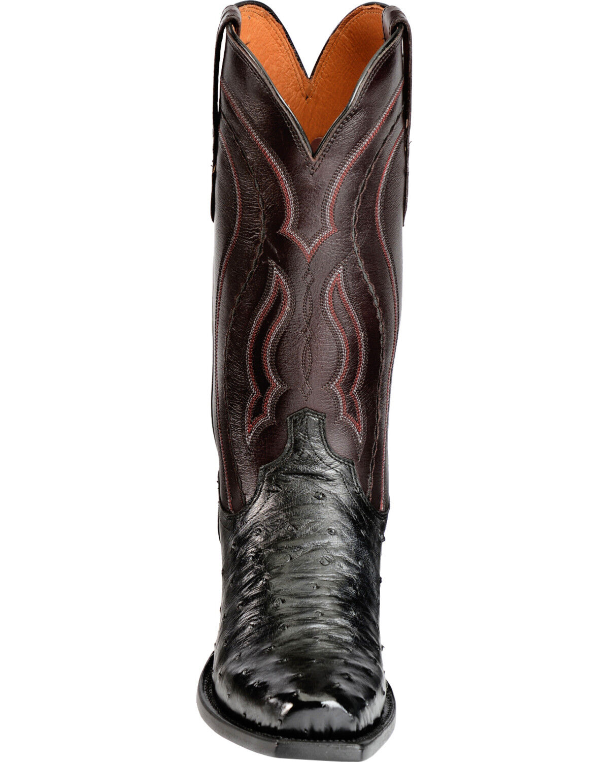 lucchese full quill ostrich roper boots