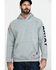 Image #3 - Ariat Men's FR Primo Fleece Logo Hooded Work Sweatshirt, Heather Grey, hi-res