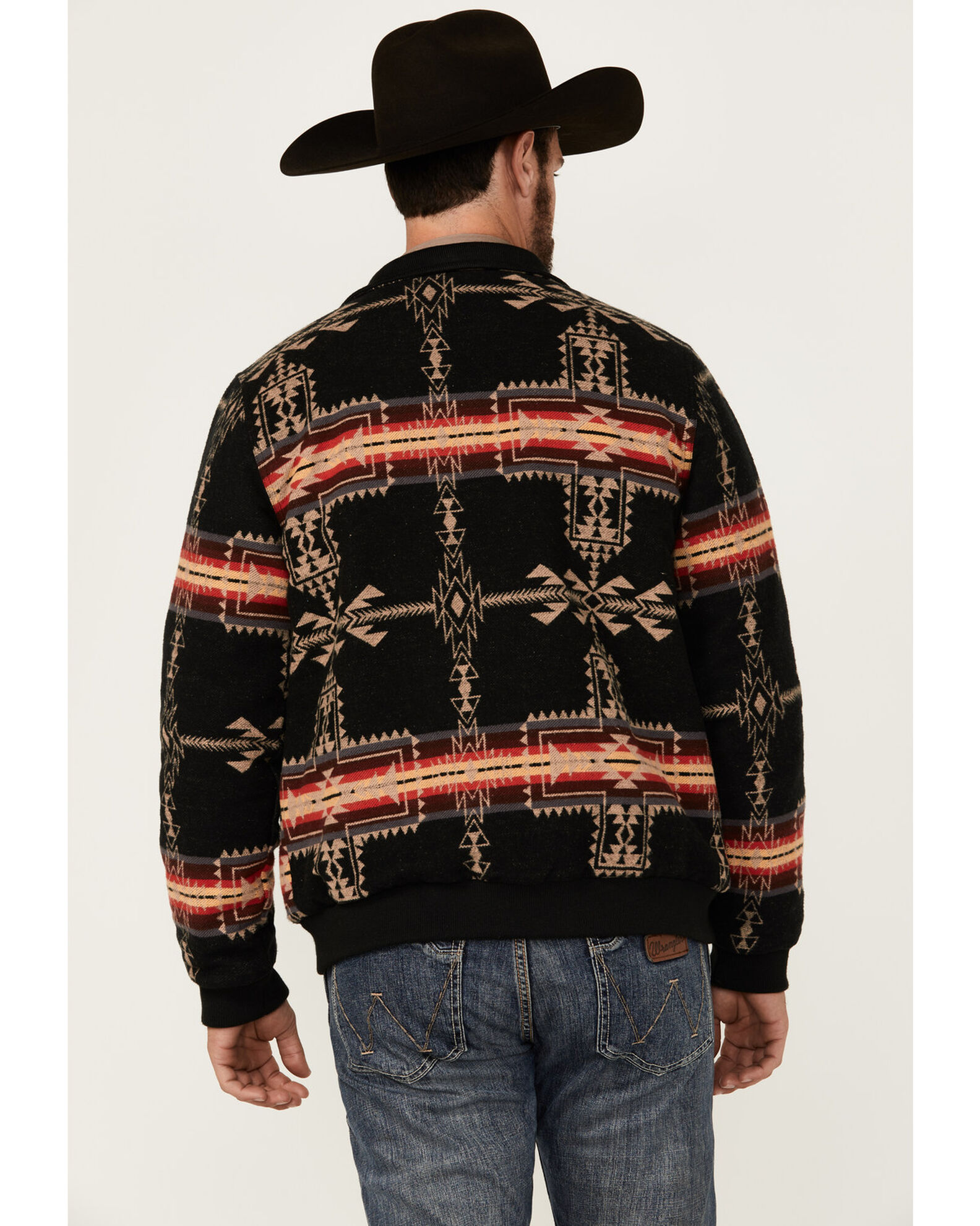 Rock & Roll Denim Men's Southwestern Print Bomber Jacket | Boot Barn