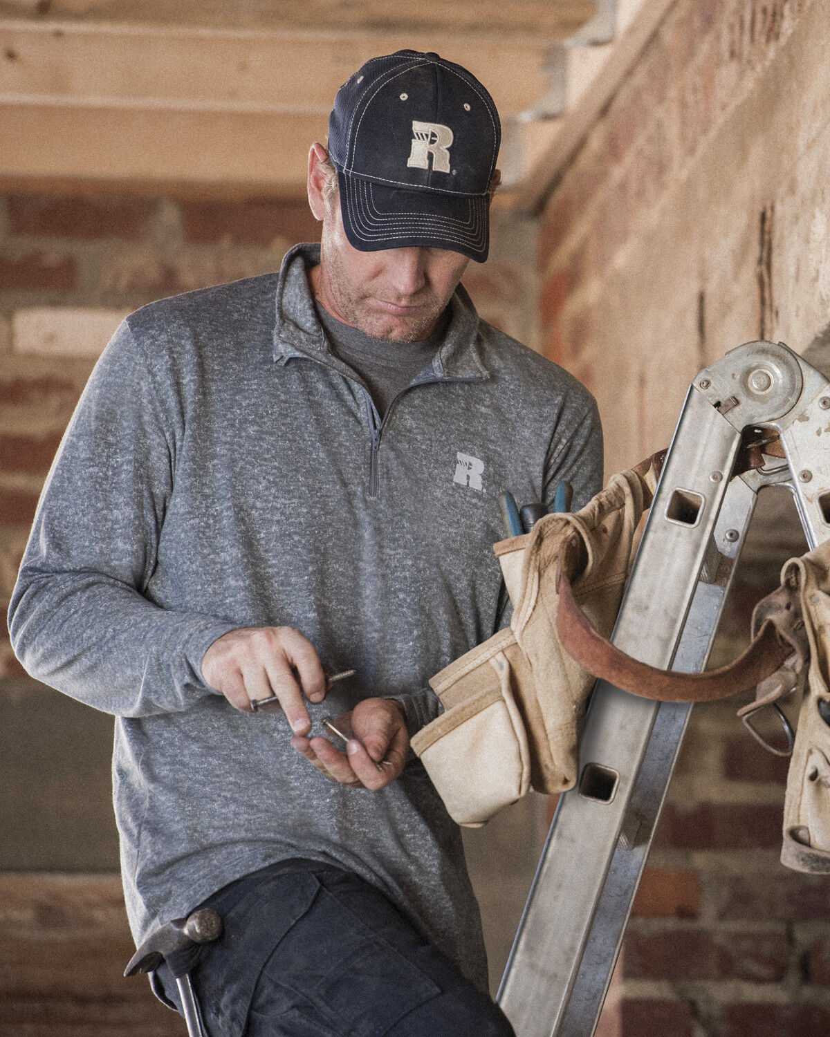 Image #2 - Wrangler Riggs Men's Workwear 1/4 Zip Pullover , , hi-res