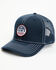 Hawx Men's Navy Stars & Stripes Circle Logo Patch Mesh-Back Ball Cap , Navy, hi-res