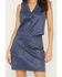 Image #3 - Idyllwind Women's Morningside Star Studded Faux Suede Snap Vest, Dark Blue, hi-res