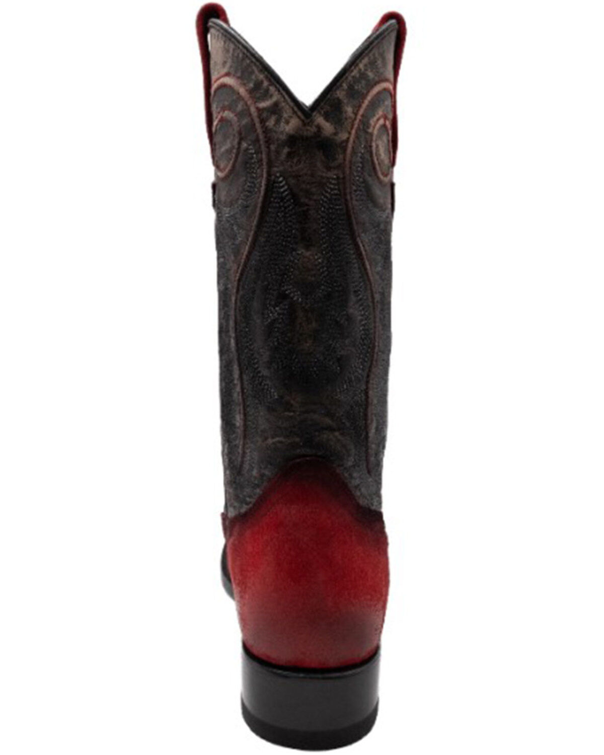 Image #5 - Ferrini Men's Roughrider Western Boots - Square Toe, Red, hi-res