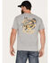Image #3 - Smith & Wesson Men's American Original Horseback Short Sleeve Graphic T-Shirt, Heather Grey, hi-res