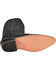Image #5 - Old West Men's Roughout Suede Western Boots - Pointed Toe, Black, hi-res