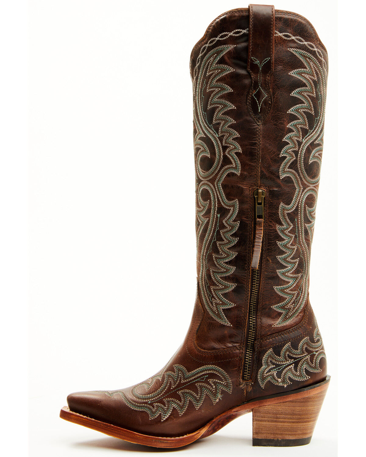 Image #3 - Durango Women's Crush Tall Western Boots - Snip Toe, Mahogany, hi-res