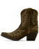 Image #2 - Ariat Women's Chandler Suede Western Booties - Snip Toe, Olive, hi-res