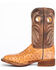 Image #3 - Justin Men's Cognac Ostrich Western Boots - Wide Square Toe, , hi-res