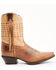 Laredo Women's Brown Fringe Western Performance Boots - Snip Toe, Brown, hi-res