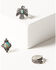 Shyanne Women's Mystic Summer Thunderbird 3-Piece Ring Set, Silver, hi-res