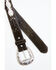 Image #2 - Shyanne Women's Dark Brown Suede & Lace Studded Belt, , hi-res