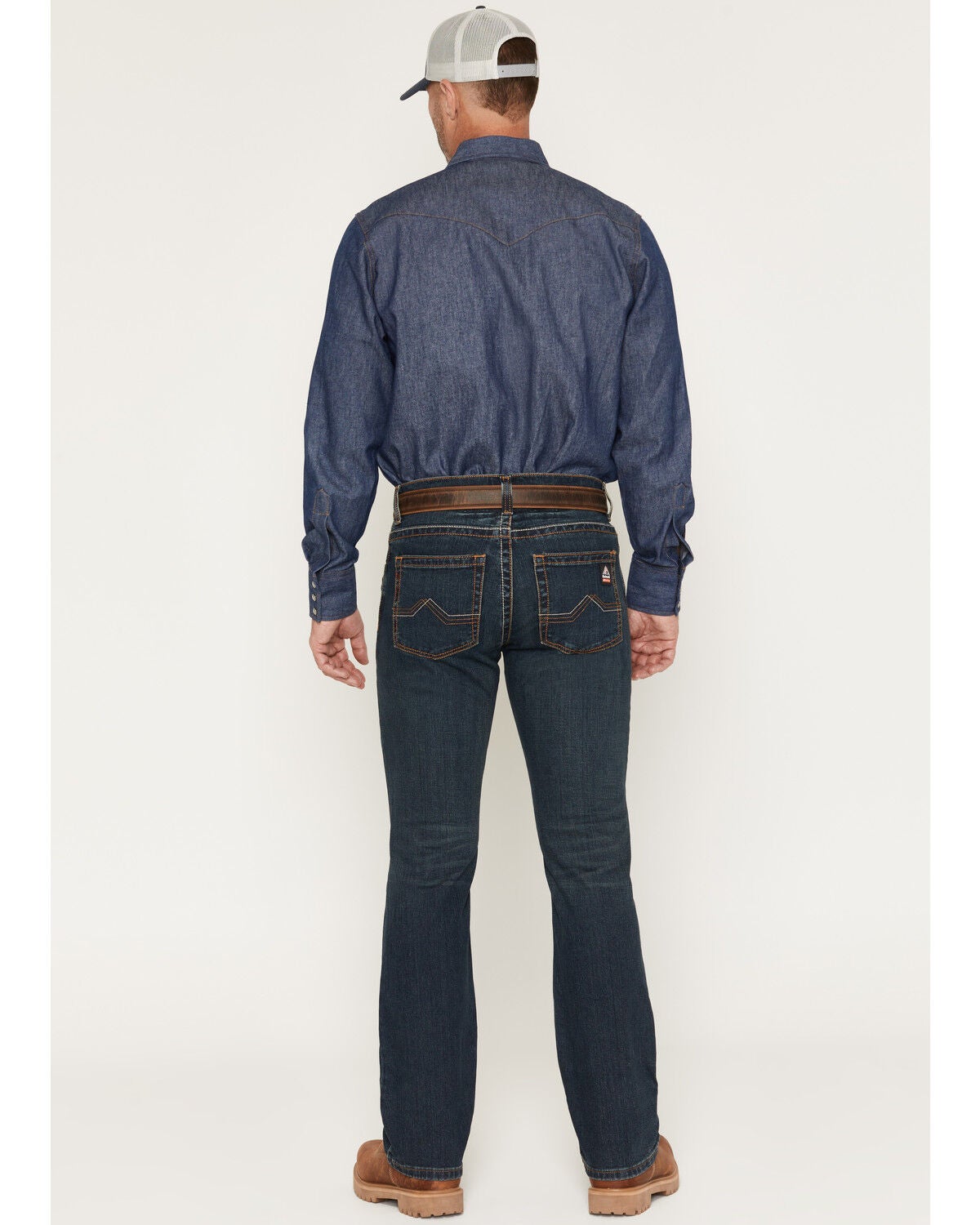 Image #3 - Bulwark Men's FR Relaxed Boot Work Jeans, Indigo, hi-res