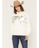 Image #1 - Wrangler Retro Women's Iridescent Logo Hoodie, White, hi-res