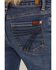 Image #4 - 7 For All Mankind Girls' Melrose Dark Wash Mini Dojo Trouser Stretch Denim Jeans, Blue, hi-res