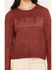 Image #3 - White Crow Women's Darlin Stitch Sweater, Burgundy, hi-res