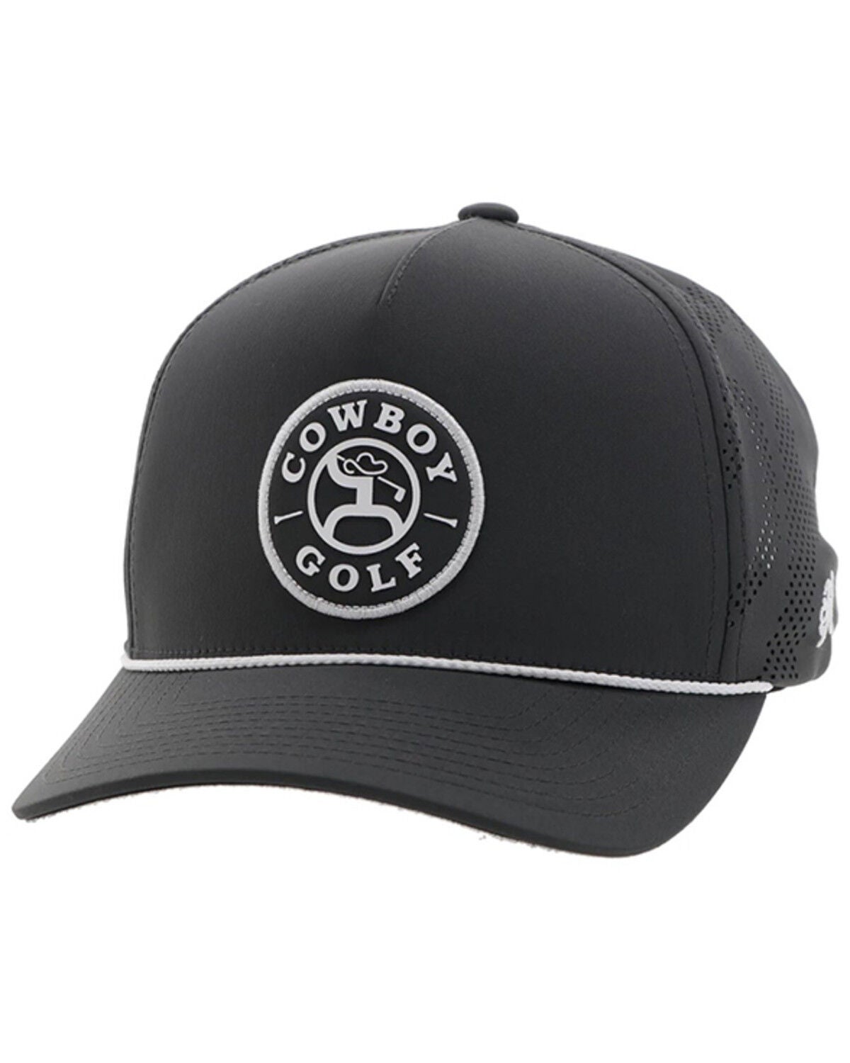 Hooey Men's Cowboy Golf Trucker Cap, Grey, hi-res